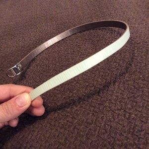 Mint/pewter reversible double keeper